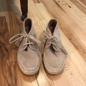 Michael kors suede espadrille booties